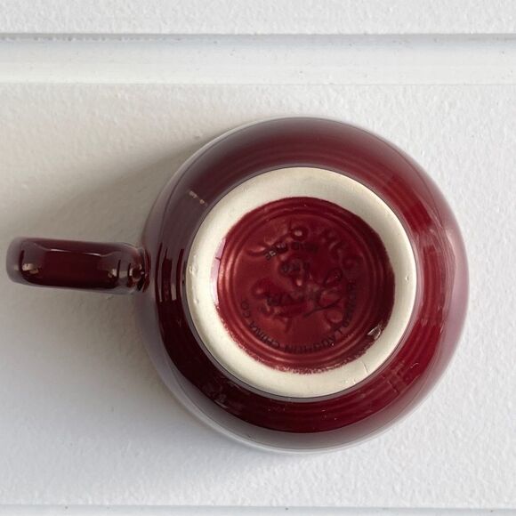 Fiesta Homer Laughlin Cinnabar Tea Cup and Saucer - Picture 7 of 9